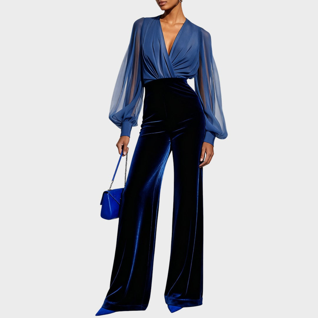 Grimelda | Mono de Terciopelo con Escote en V