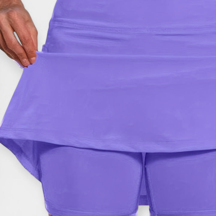 Pantalones Cortos Altos con Falda