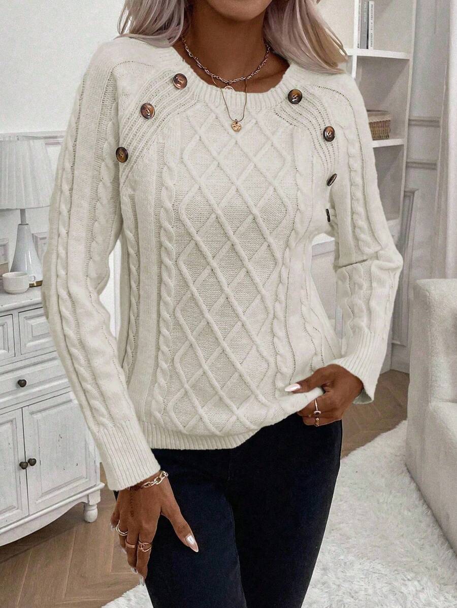 Francisca - Jersey de Punto con Botones