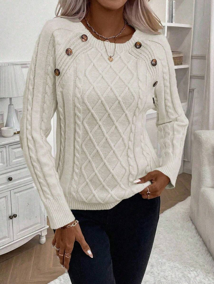 Francisca - Jersey de Punto con Botones