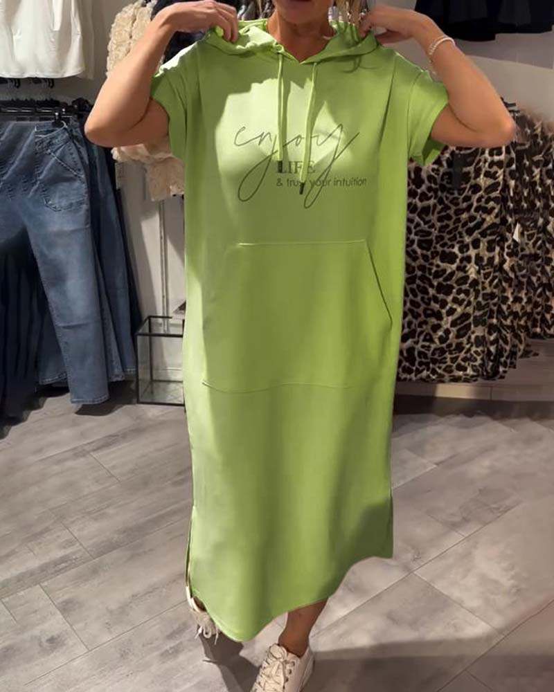 Sásquia - Vestido casual con capucha