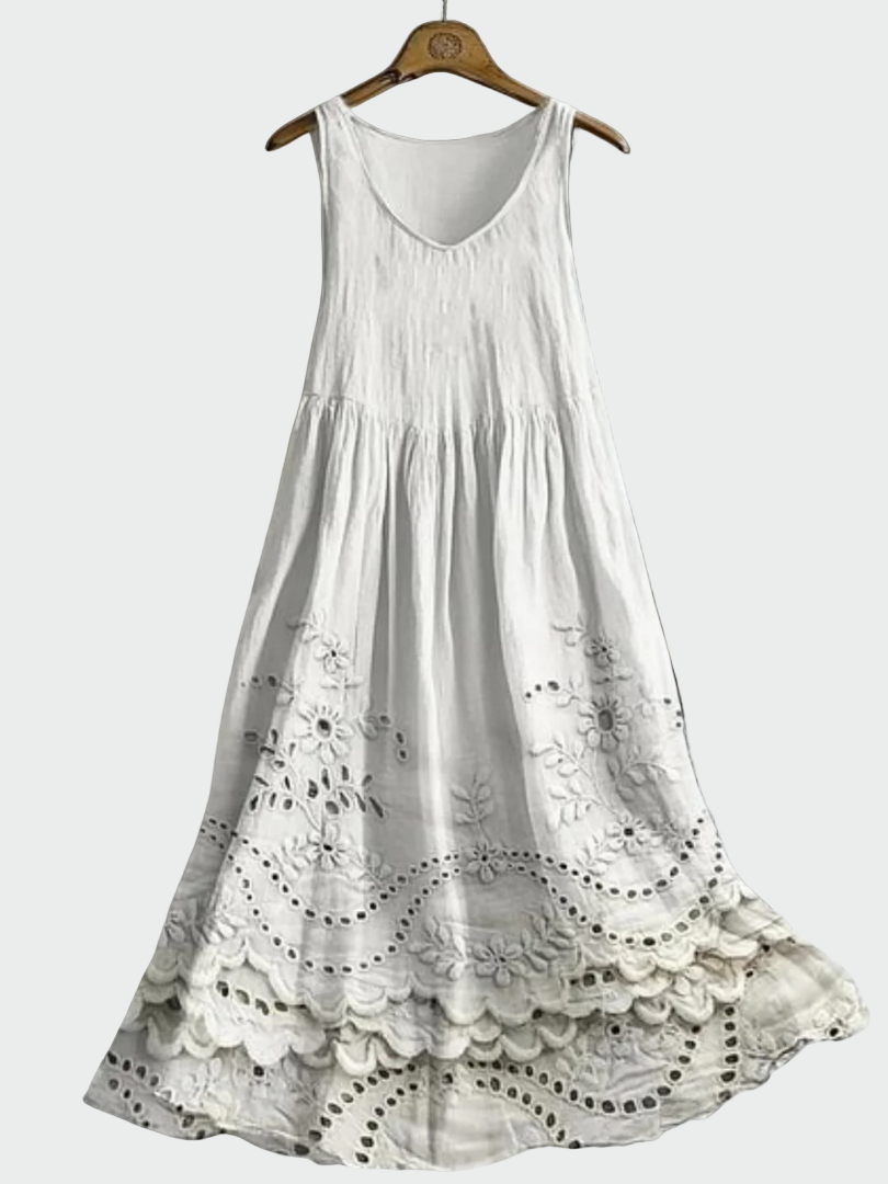 Vestido con Encaje Inglés