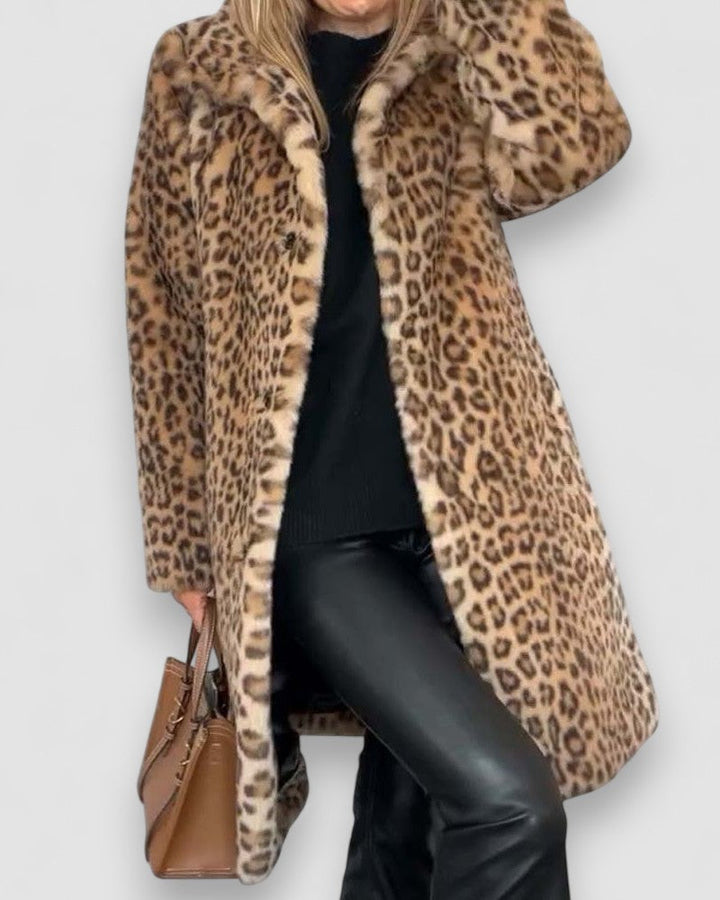 Leia - Abrigo Largo Leopardo
