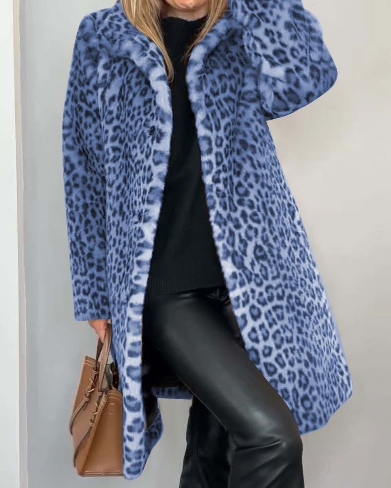 Leia - Abrigo Largo Leopardo
