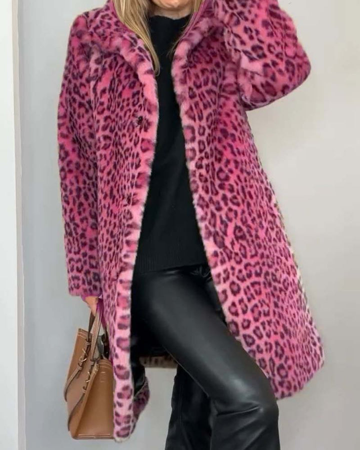 Leia - Abrigo Largo Leopardo