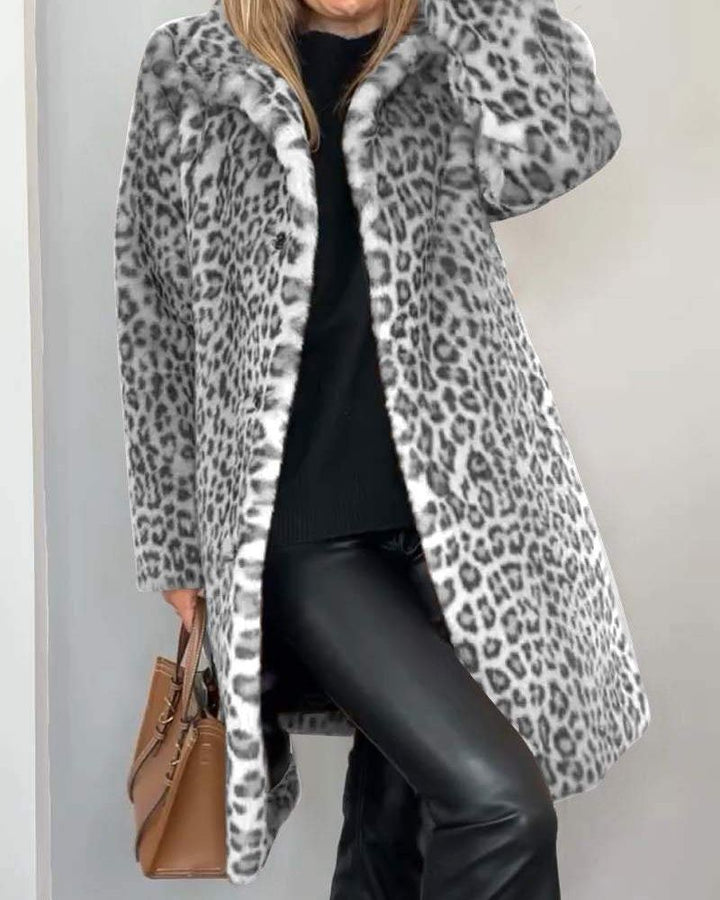Leia - Abrigo Largo Leopardo