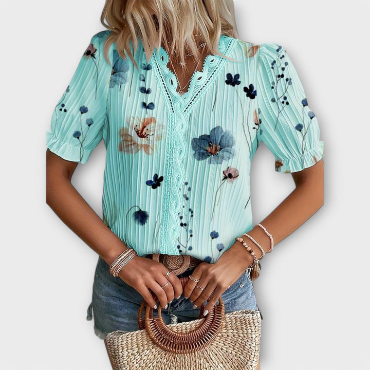 Emília - Blusa con escote en V