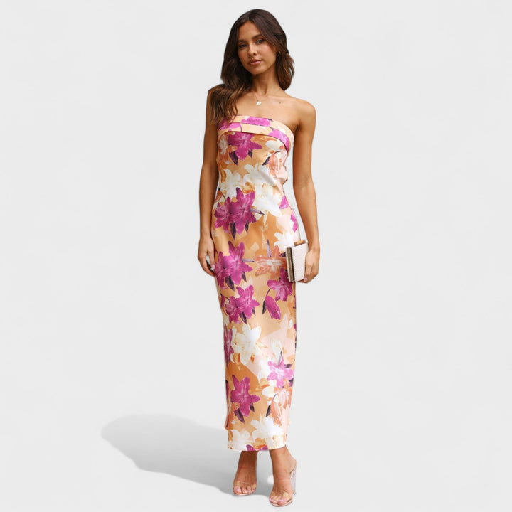 Carmen - Vestido de satén sin mangas