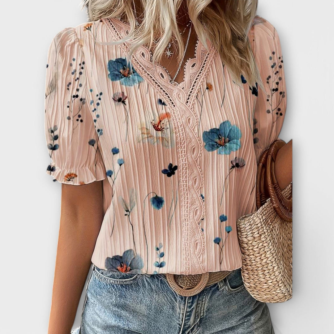 Emília - Blusa con escote en V