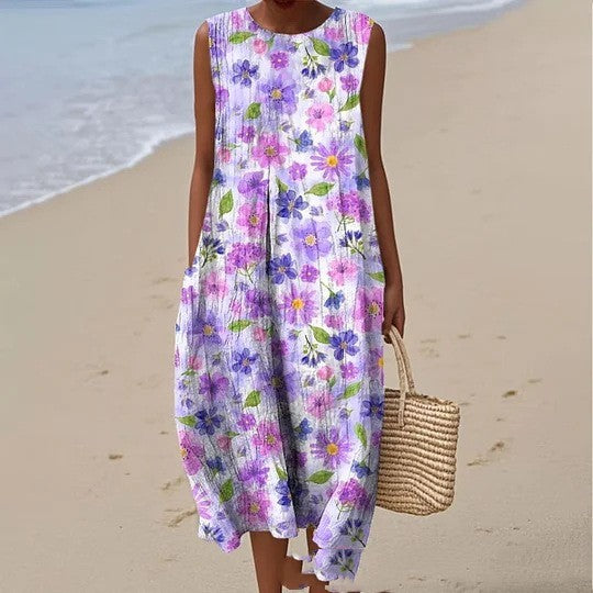 Lavanda - Vestido Floral de Verano