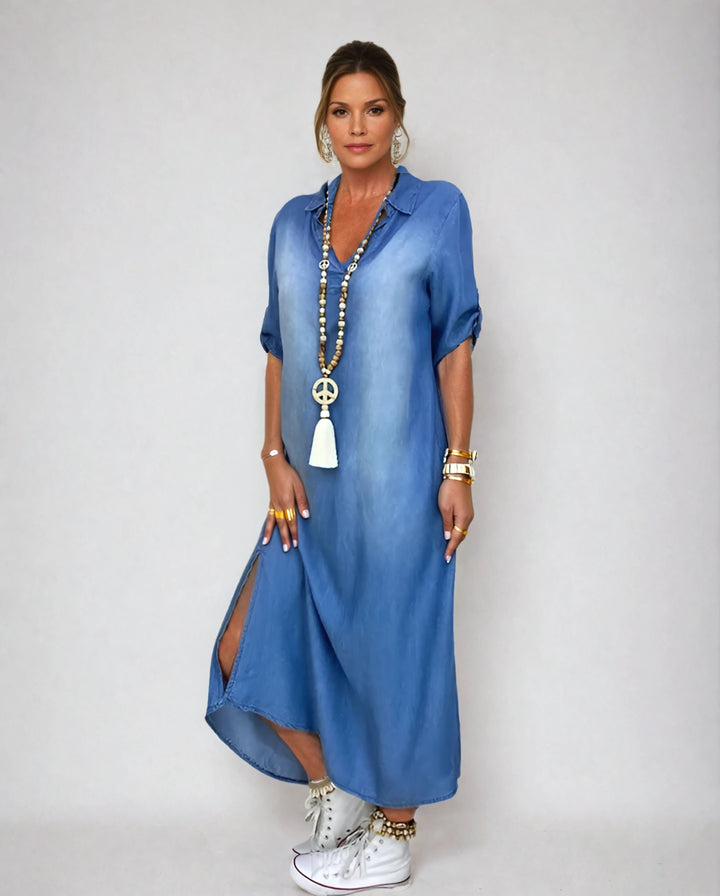Ibiza - Vestido Maxi De Mezclilla