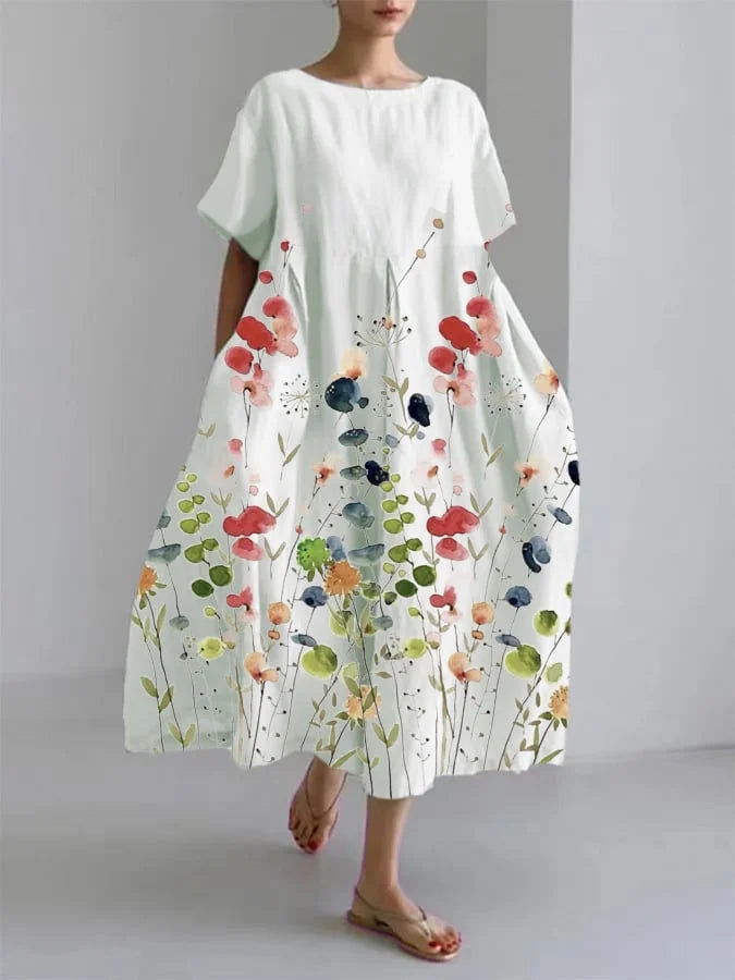 Liliana - Vestido largo casual floral