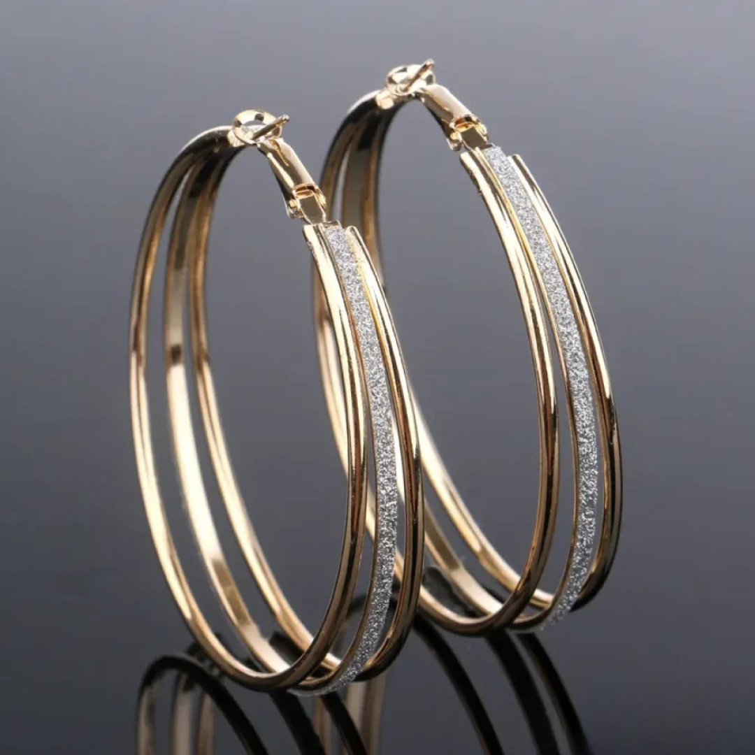 Aretes Retro Dorados
