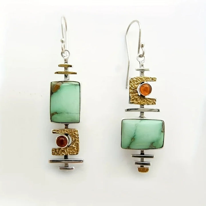 Pendientes retro de estilo antiguo