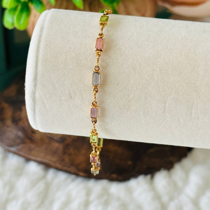 Pulsera "Isabella" con piedras de colores