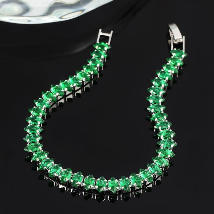 Pulsera con Piedras de Esmeralda