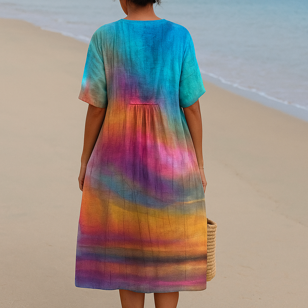 Ema - Vestido Tie-Dye al Atardecer