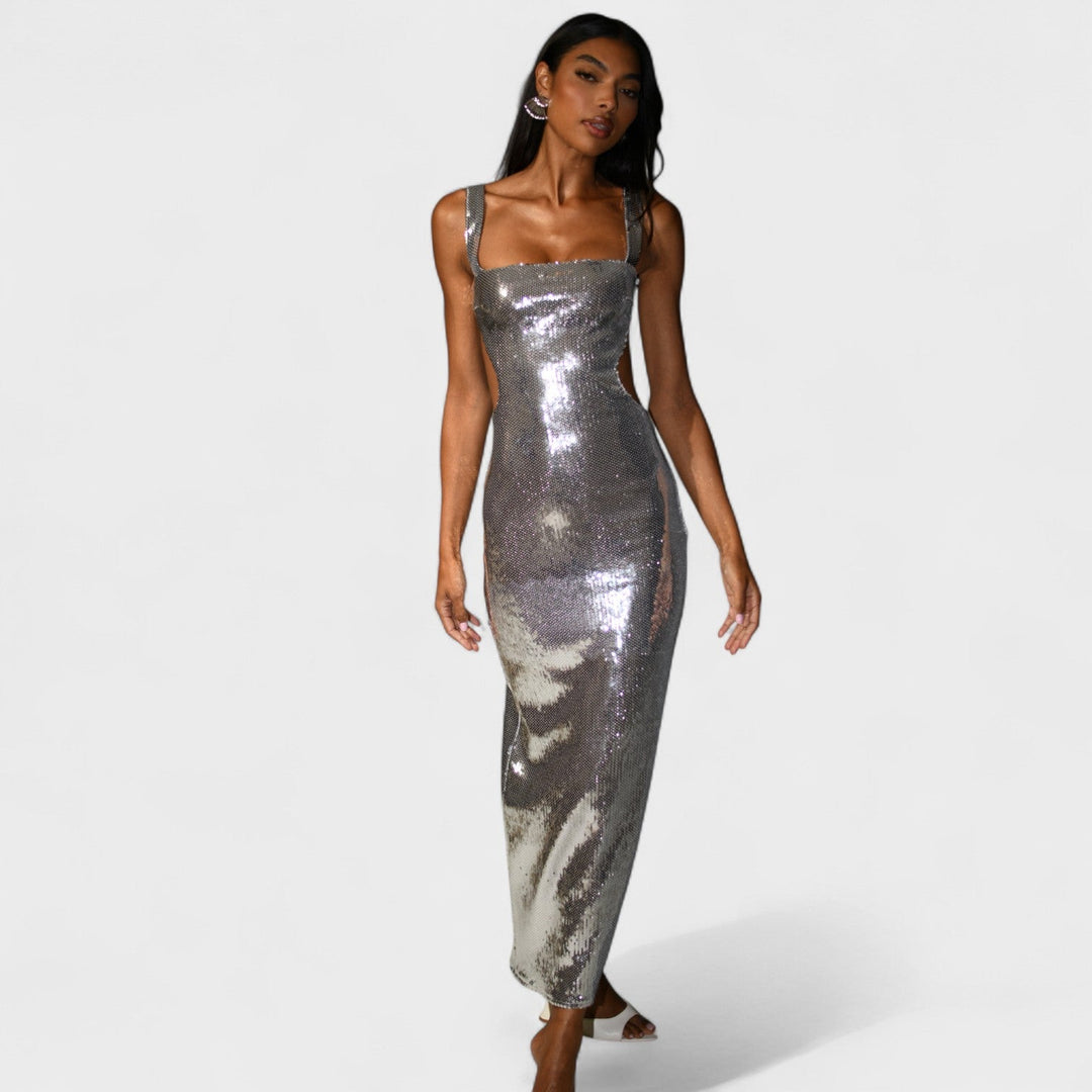 Sparkle Silver - Vestido de gala noche