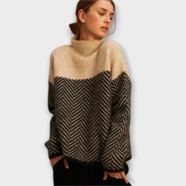 Marta - Suéter Suave de Cuello Alto
