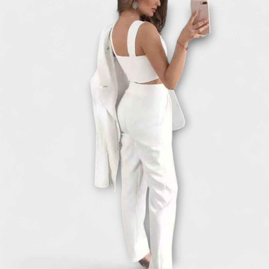 Selina - Conjunto de Blazer de 3 Piezas