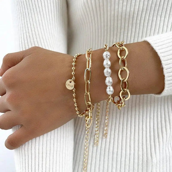 Pulseras de Oro con Margaritas