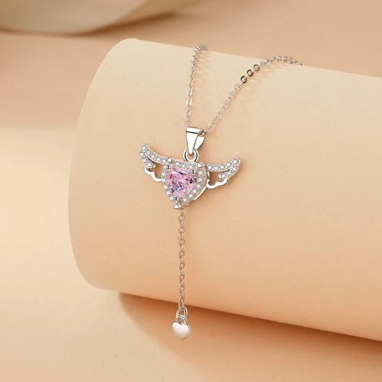 Collar Cupido Corazón Ángeles