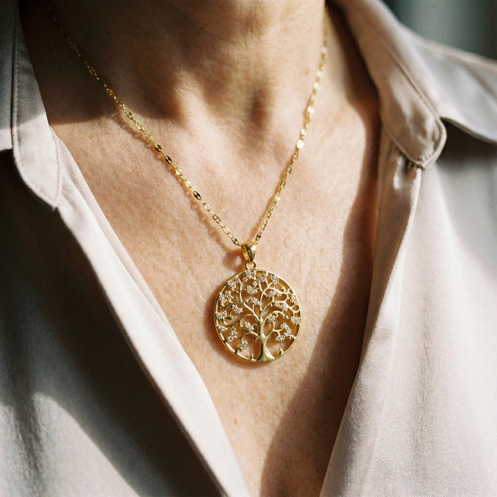 Collar Raíces de la Vida en Oro