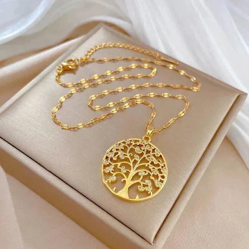 Collar Raíces de la Vida en Oro