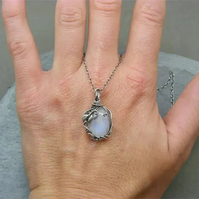 Collar de Luna - Colgante de Alambre