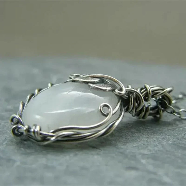 Collar de Luna - Colgante de Alambre