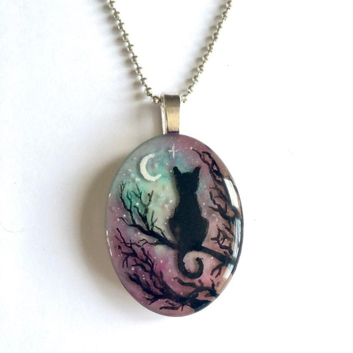Collar con Gato Encantado "La Estrella Noche"