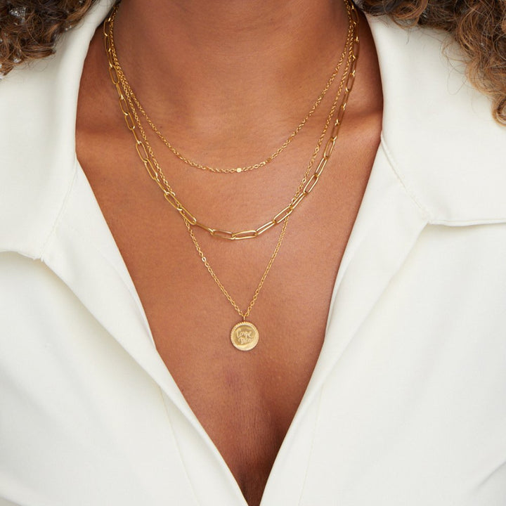 Collar con capas y monedas "Janie"
