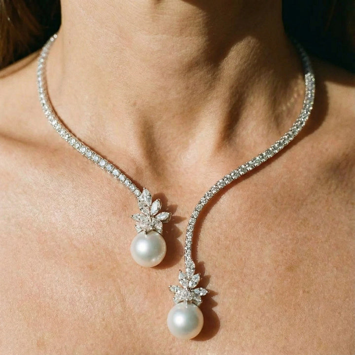 Collar Elegante y Brillante de Margaritas en Plata Esterlina