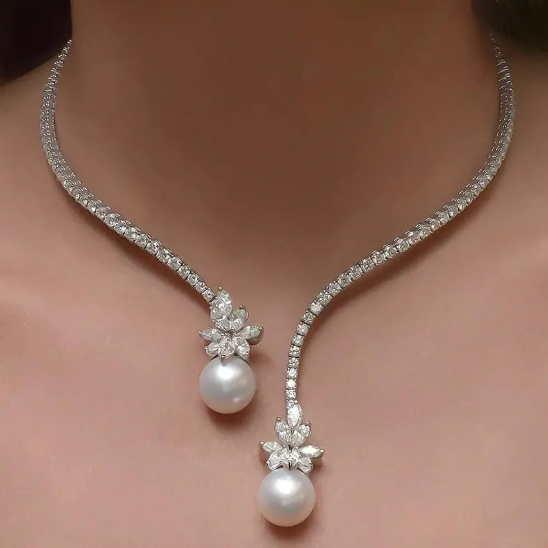Collar Elegante y Brillante de Margaritas en Plata Esterlina