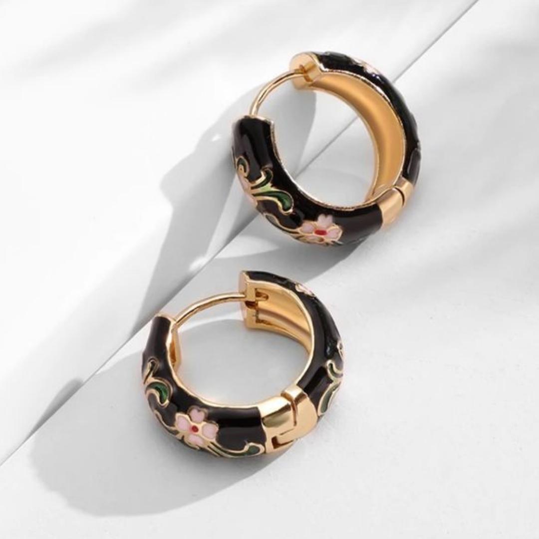 Joyería de Flor Negra de Lujo