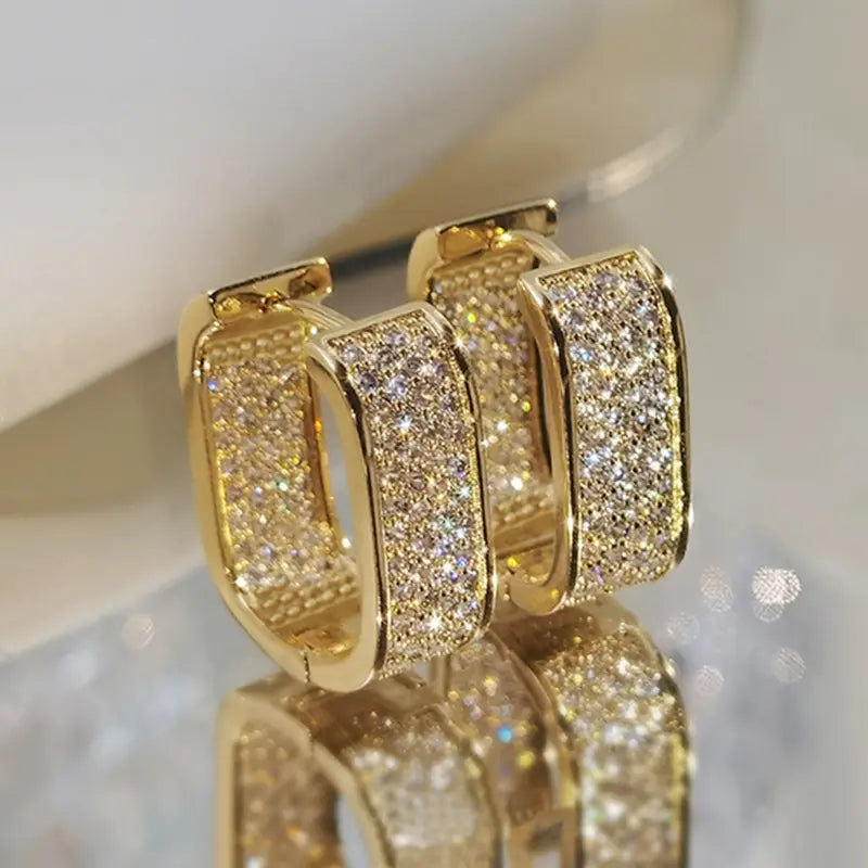 Pendientes de Cristal de Lujo