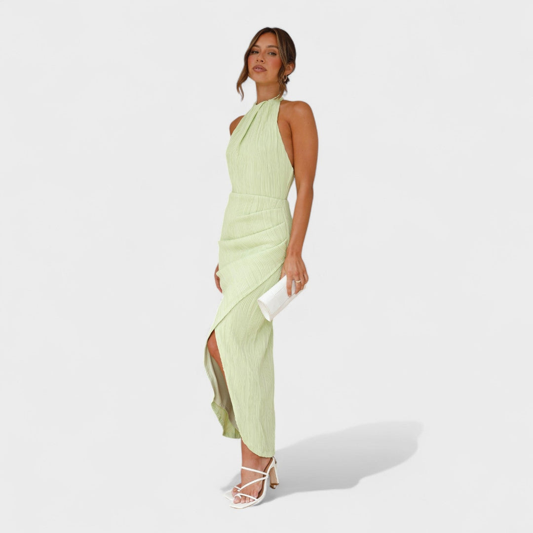 Camila - Vestido largo con pliegues