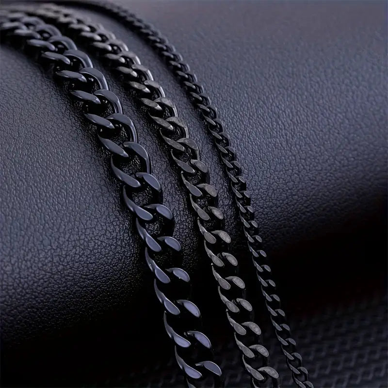 Collar minimalista con cadena cubana para hombres