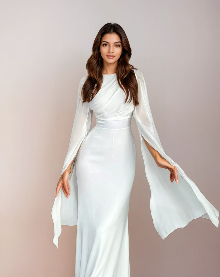 Isabela - Vestido Largo de Satén