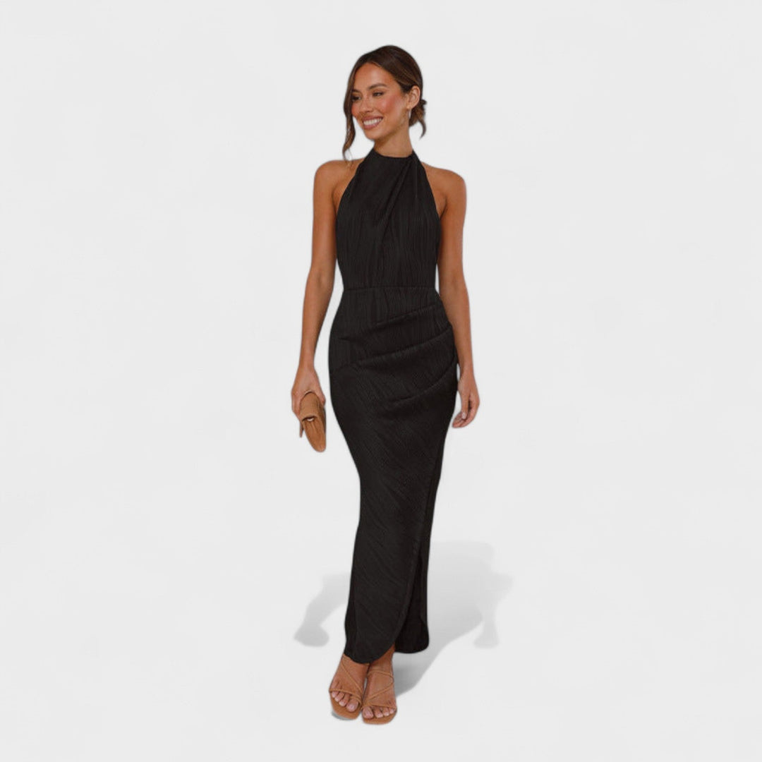 Camila - Vestido largo con pliegues