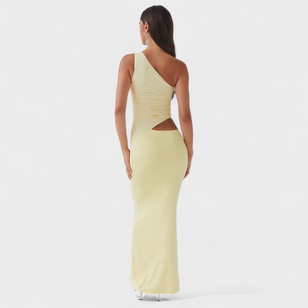 Seranella - Vestido maxi asimétrico