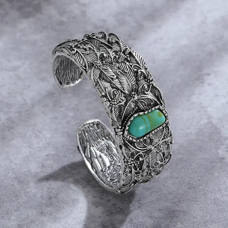 Pulsera retro de turquesa