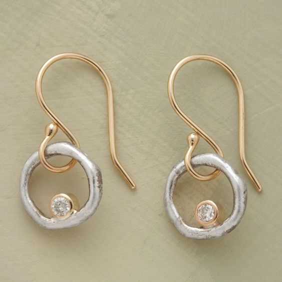 Pulseras retro en oro y plata con zirconio