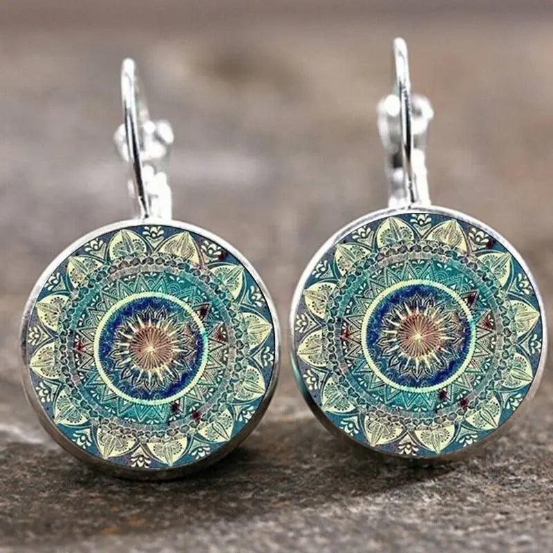 Pulseras redondas retro mandala