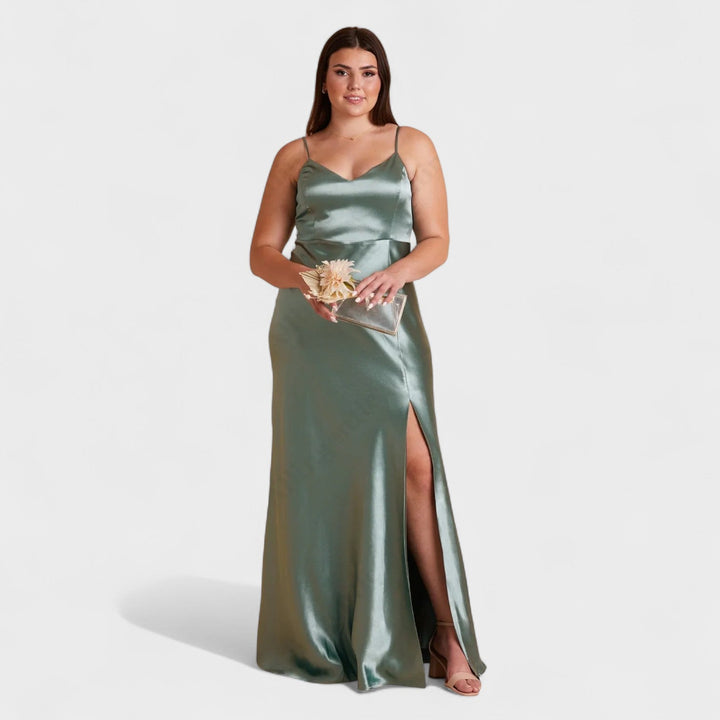 Lúcia - Vestido largo Satin