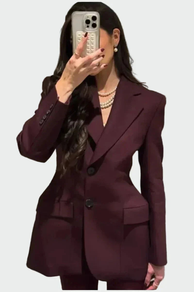 Blazer con Línea Impresionante