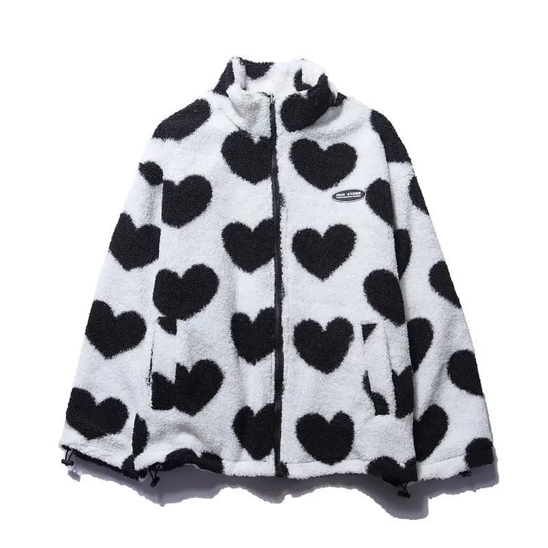 Cecília - Abrigo reversible de corazones