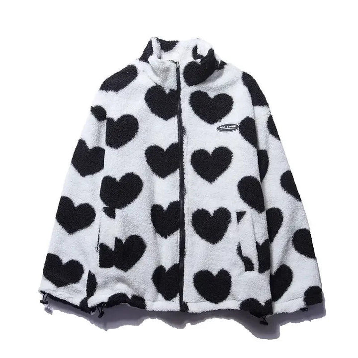 Cecília - Abrigo reversible de corazones