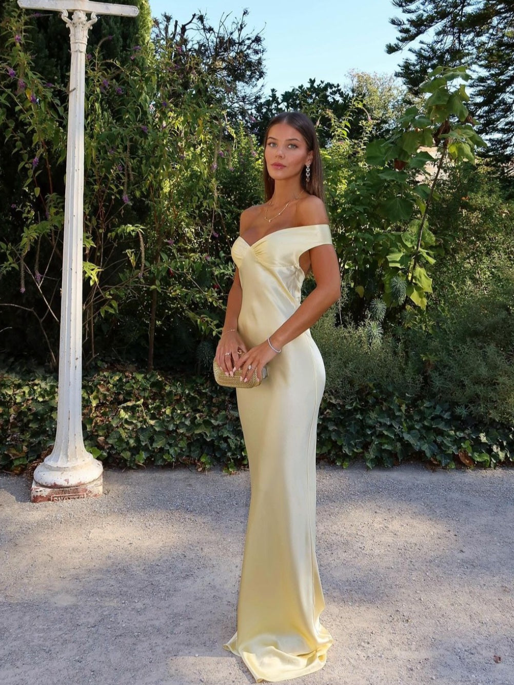 Bárbara - Vestido Maxi de Satén