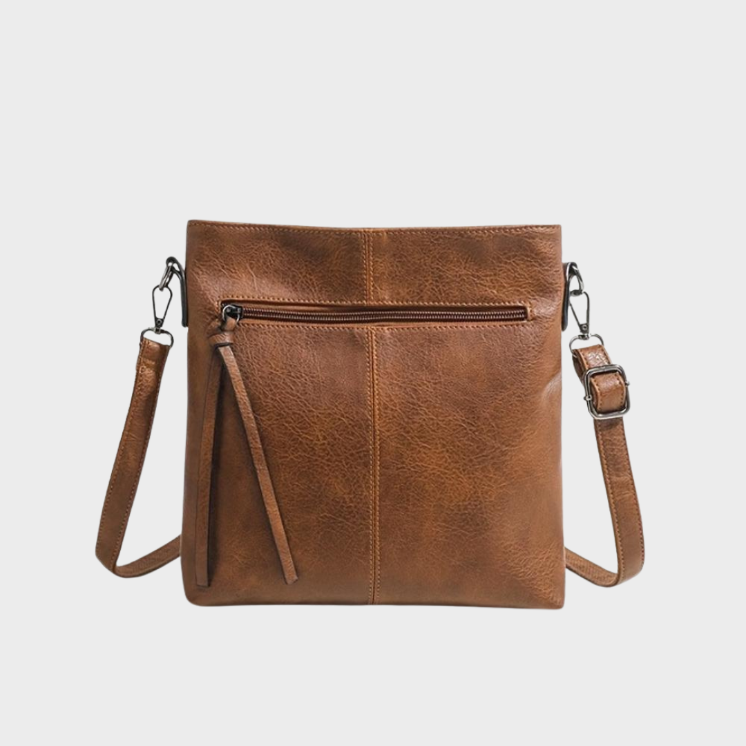 Lina - Bolso de hombro vintage con patrón de ajedrez